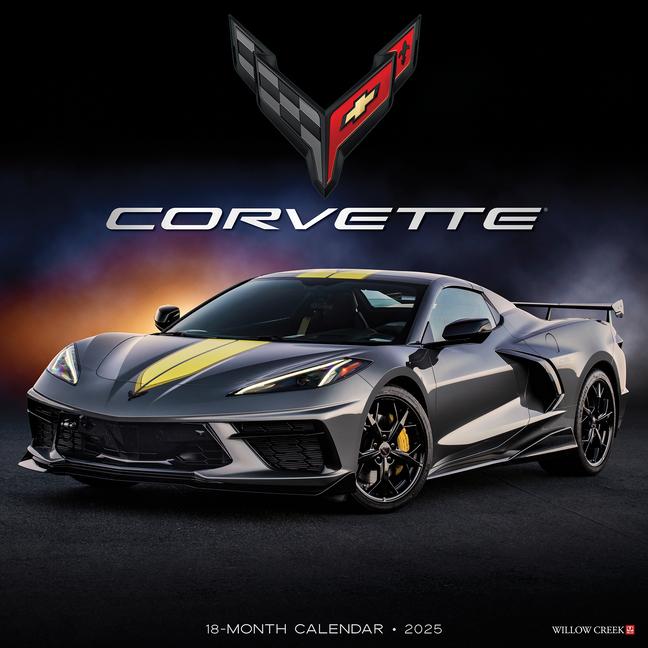 Corvette 2025 12 X 12 Wall Calendar (Foil Stamped Cover)