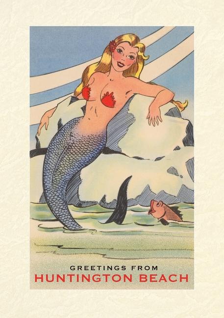 Vintage Lined Notebook Greetings from Huntington Beach California