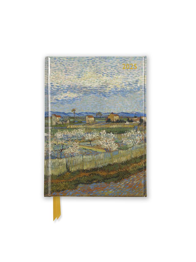 The Courtauld: Peach Trees in Blossom 2025 Luxury Pocket Diary Planner - Week to View