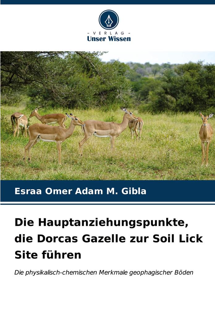 Die Hauptanziehungspunkte die Dorcas Gazelle zur Soil Lick Site führen