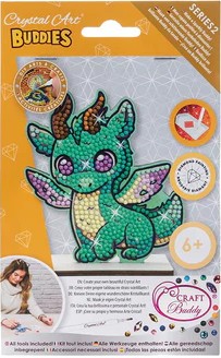 Craft Buddy CAFGR-GEN004 - Crystal Art Buddies Smoky Dragon Series 2 Kristallkunst-Bastelset