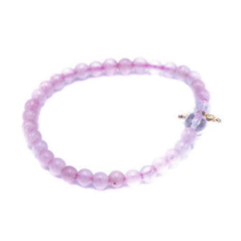 Rosenquarz Schutzengel Edelsteinarmband Kinder in Geschenkbox