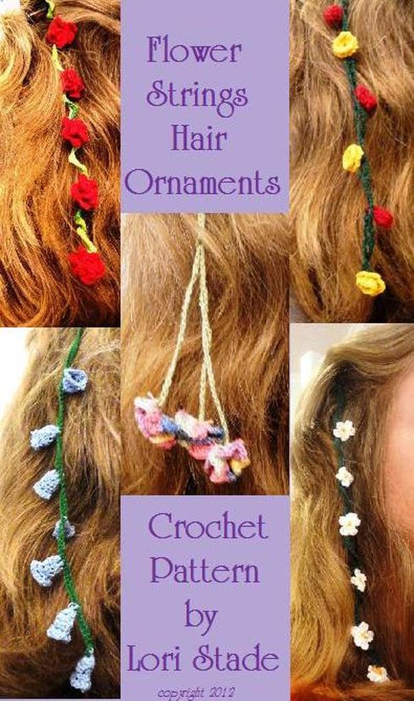 Flower Strings Hair Ornaments Crochet Pattern