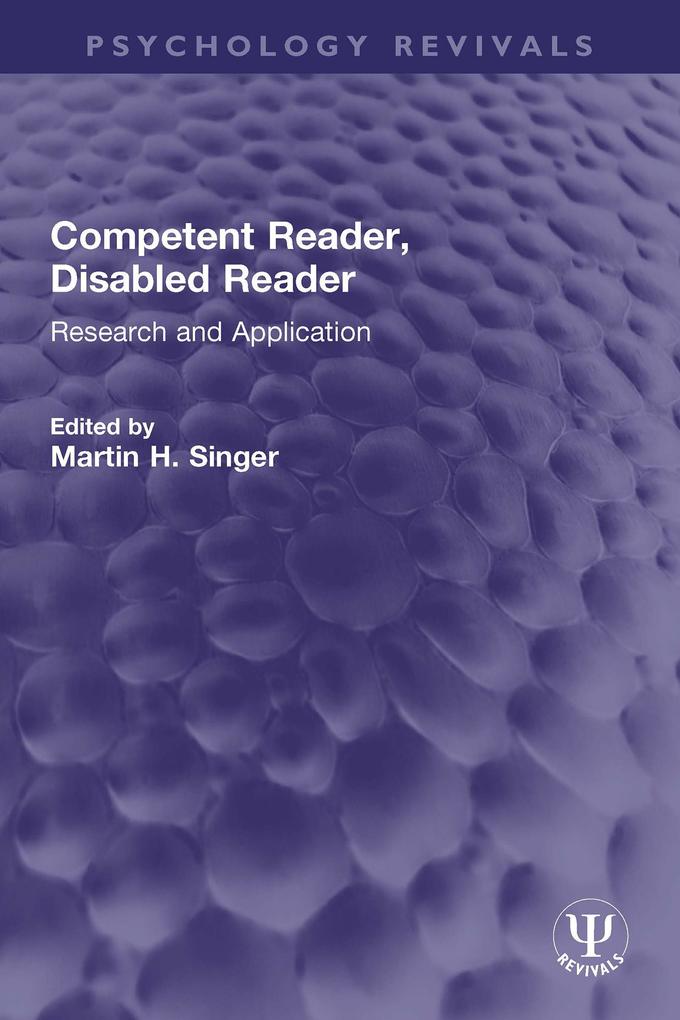 Competent Reader Disabled Reader