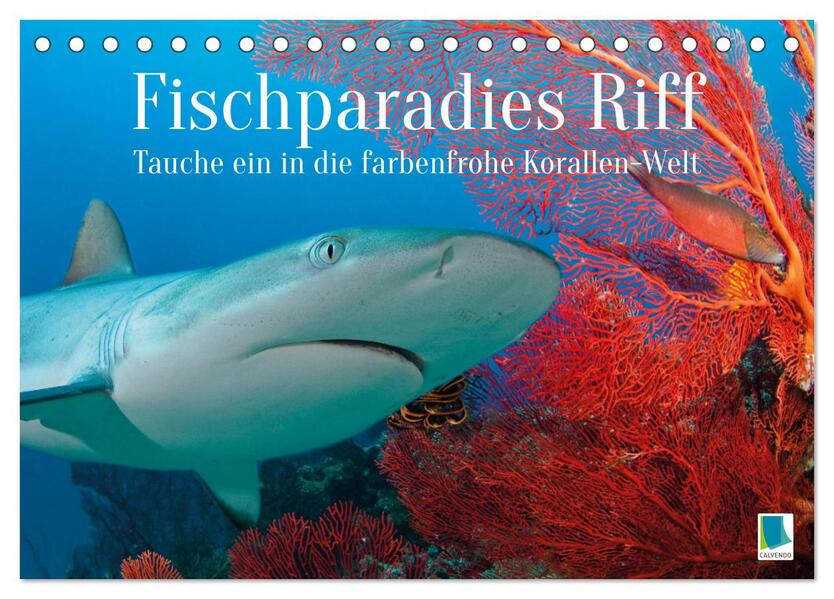 Fischparadies Riff (Tischkalender 2025 DIN A5 quer) CALVENDO Monatskalender