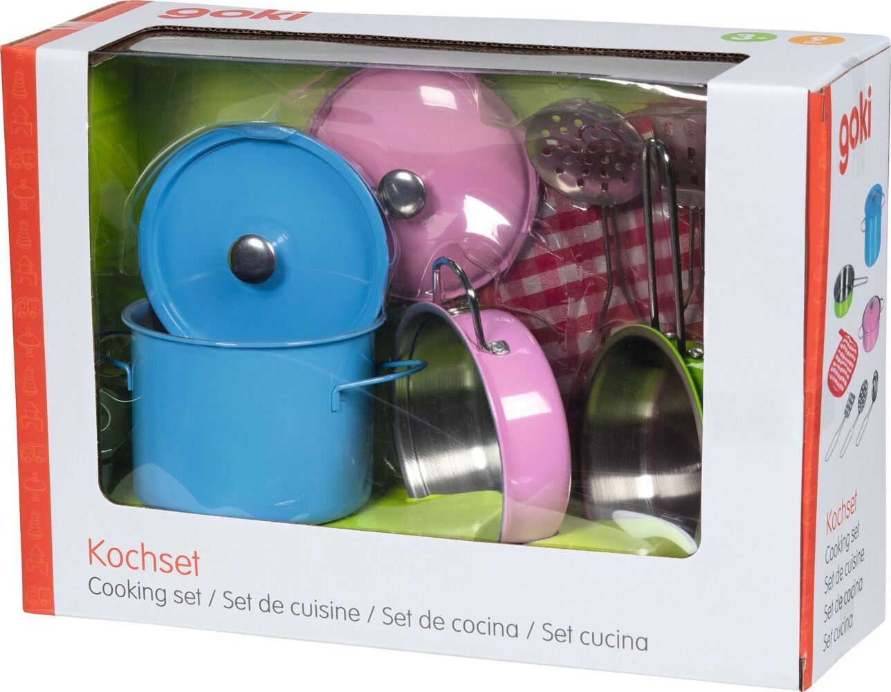 Kochset farbenfroh