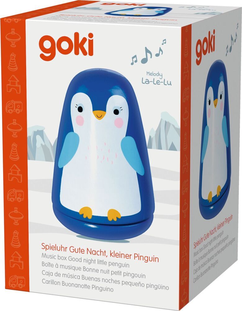 Goki 53782 - Spieluhr Gute Nacht kleiner Pinguin