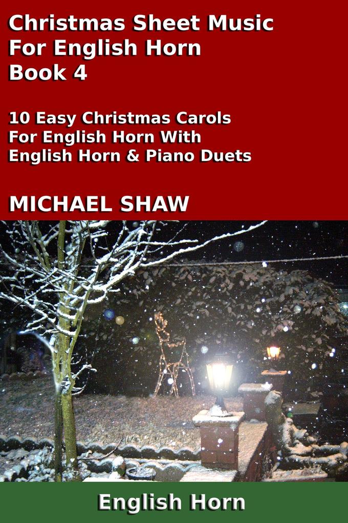 Christmas Sheet Music For English Horn - Book 4
