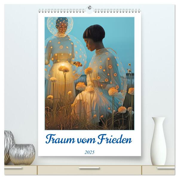 Traum vom Frieden (hochwertiger Premium Wandkalender 2025 DIN A2 hoch) Kunstdruck in Hochglanz