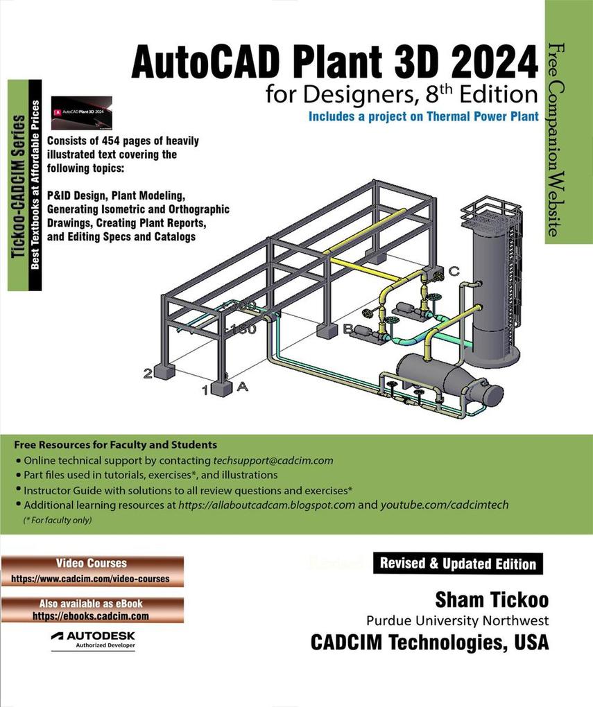 AutoCAD Plant 3D 2024 for ers 8th Edition