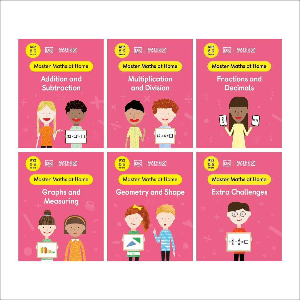 Maths - No Problem! Collection of 6 Workbooks Ages 8-9 (Key Stage 2)