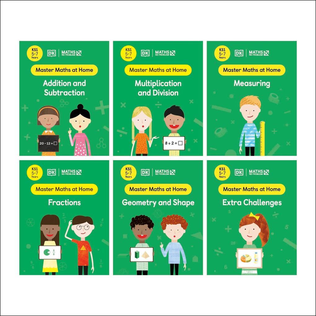 Maths - No Problem! Collection of 6 Workbooks Ages 5-7 (Key Stage 1)