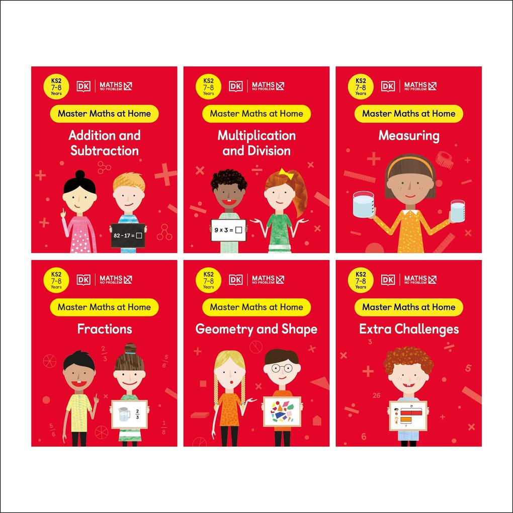Maths - No Problem! Collection of 6 Workbooks Ages 7-8 (Key Stage 2)
