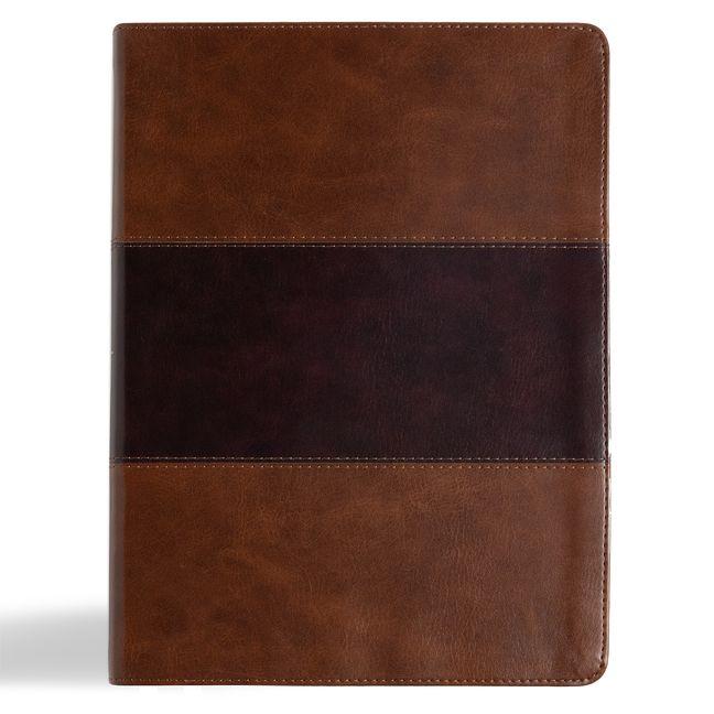 KJV Study Bible Large Print Edition Saddle Brown Leathertouch