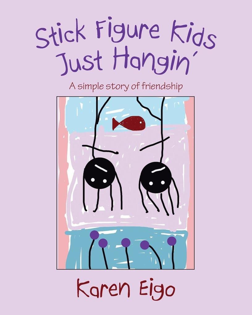 Stick Figure Kids Just Hangin'