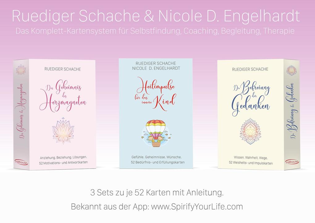 Therapiekarten-Set aus 3 x 52 Karten mit Anleitung