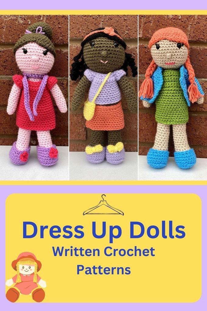 Dress Up Dolls - Written Crochet Pattern