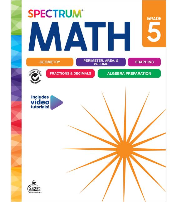 Spectrum Math Workbook Grade 5