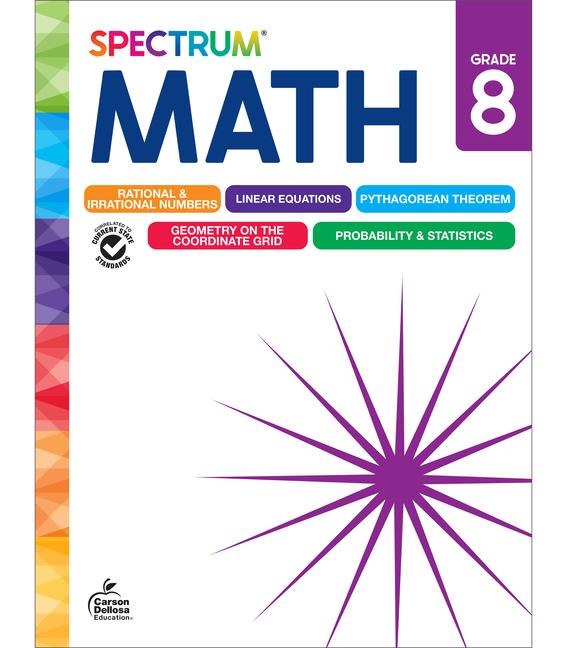 Spectrum Math Workbook Grade 8