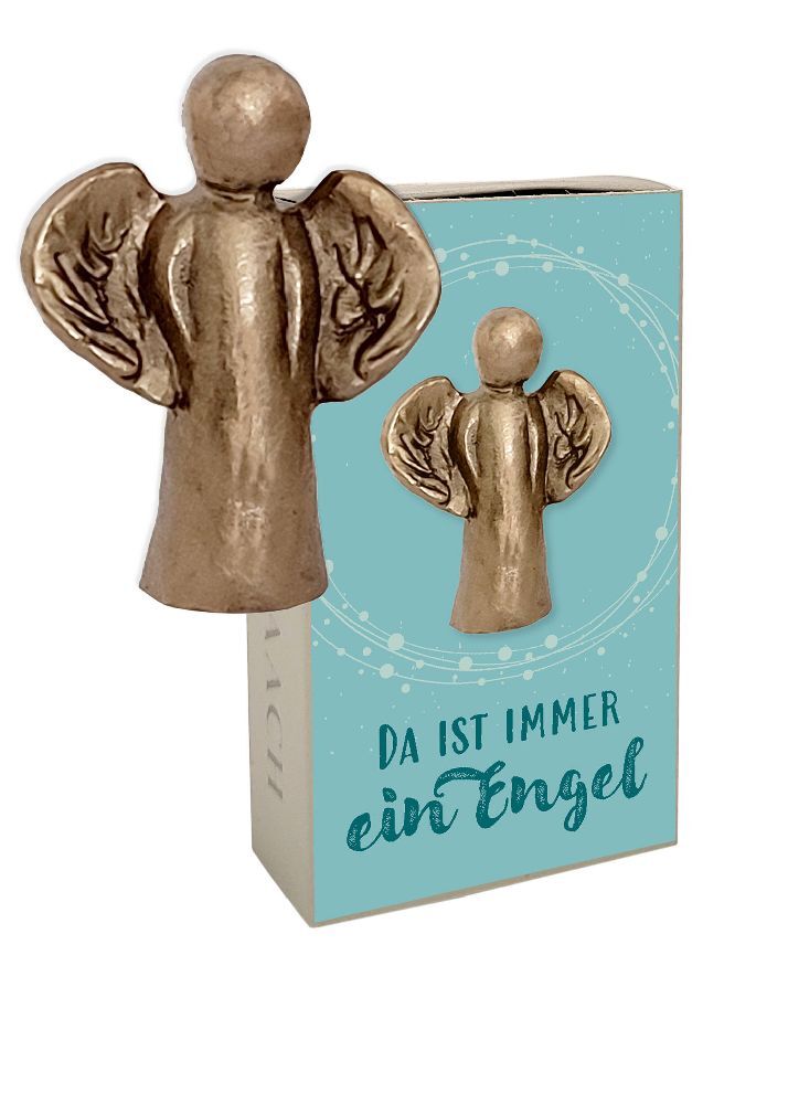 Da ist immer ein Engel in Geschenkschachtel