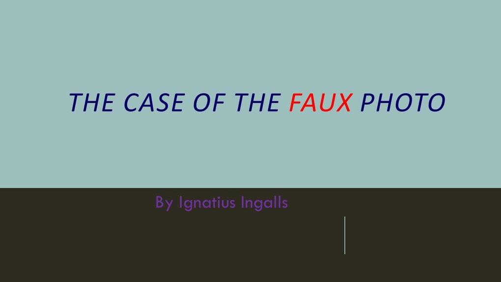 The Case of the Faux Photo (Choro Sipala #1)