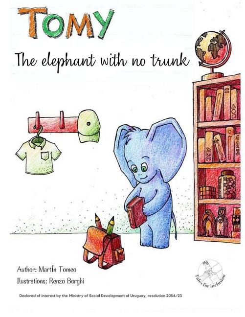 Tomy the elephant with no trunk