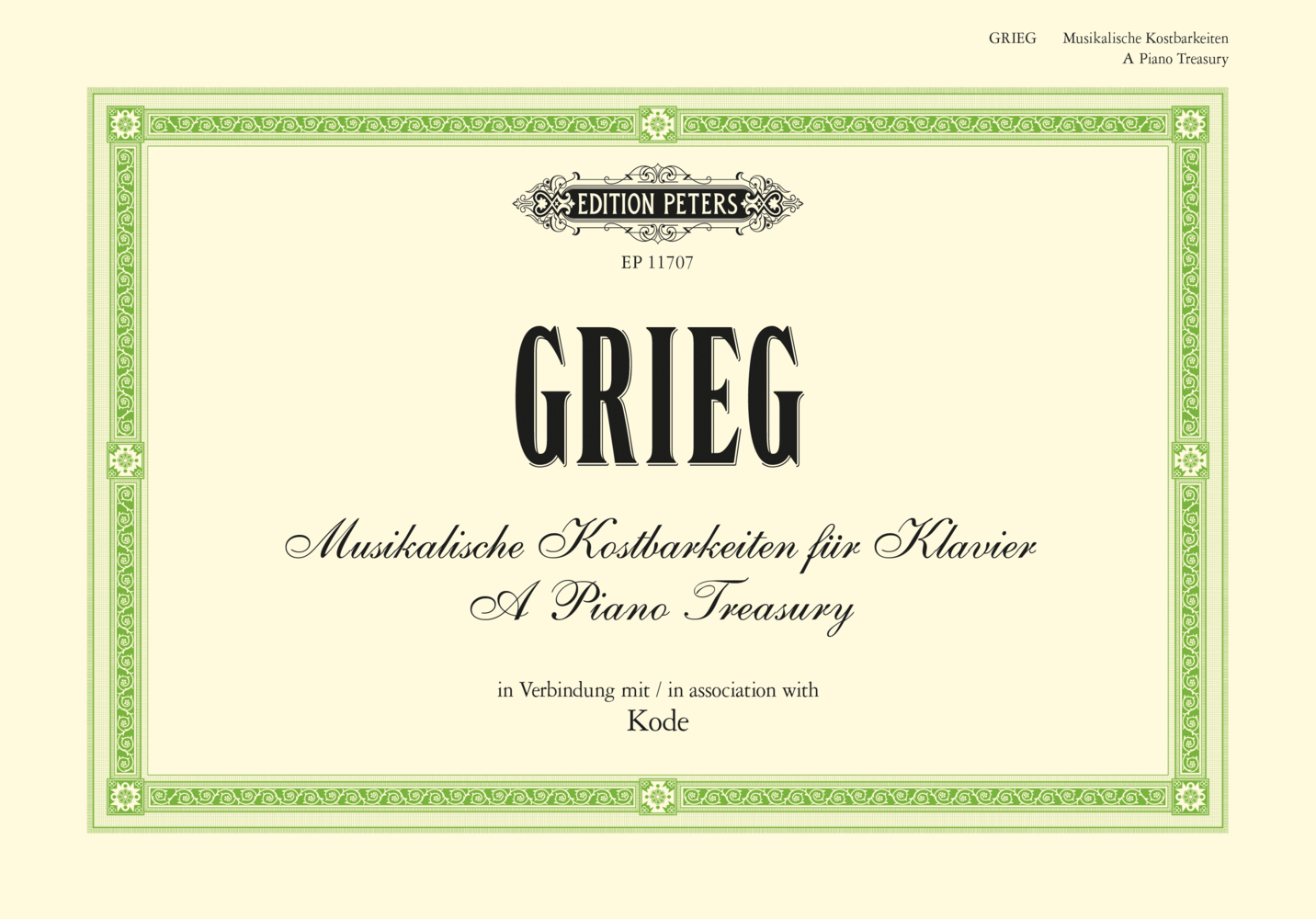 Grieg: A Piano Treasury