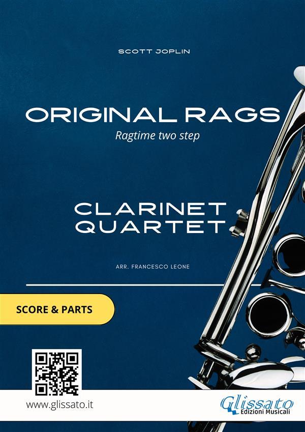 Clarinet Quartet score & parts: Original Rags