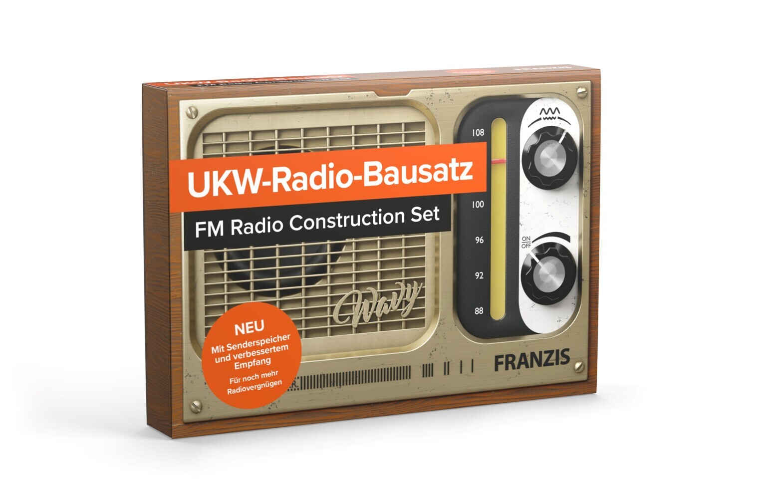 FRANZIS UKW-Radio zum Stecken Retro-Radio ab 14 Jahre