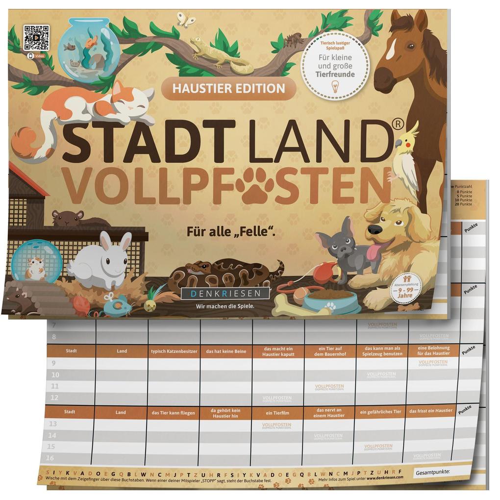 STADT LAND VOLLPFOSTEN® - HAUSTIER EDITION - 'Für alle 'Felle'.' - A4