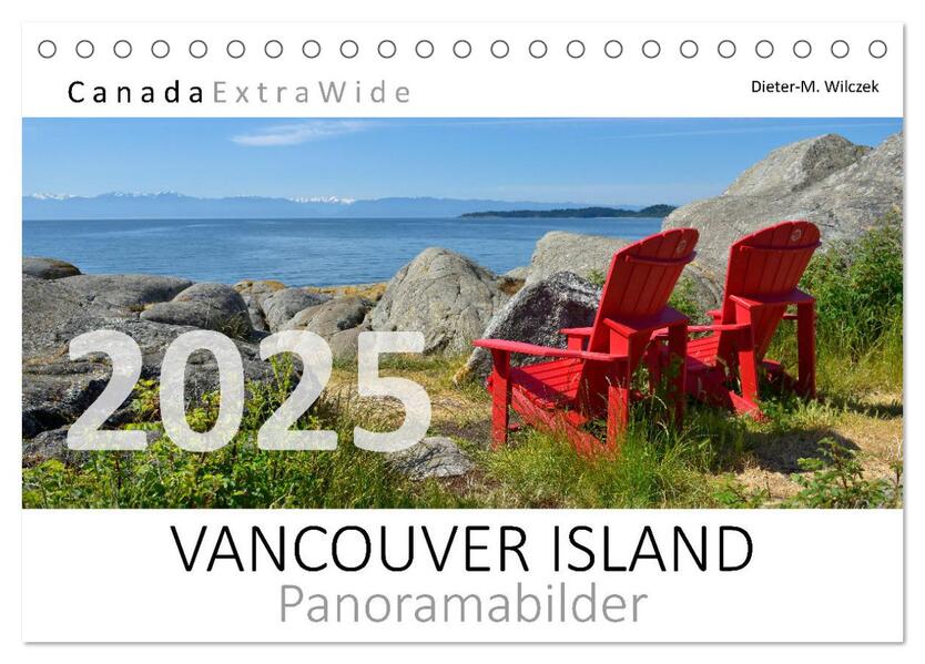 Vancouver Island Panoramabilder (Tischkalender 2025 DIN A5 quer) CALVENDO Monatskalender