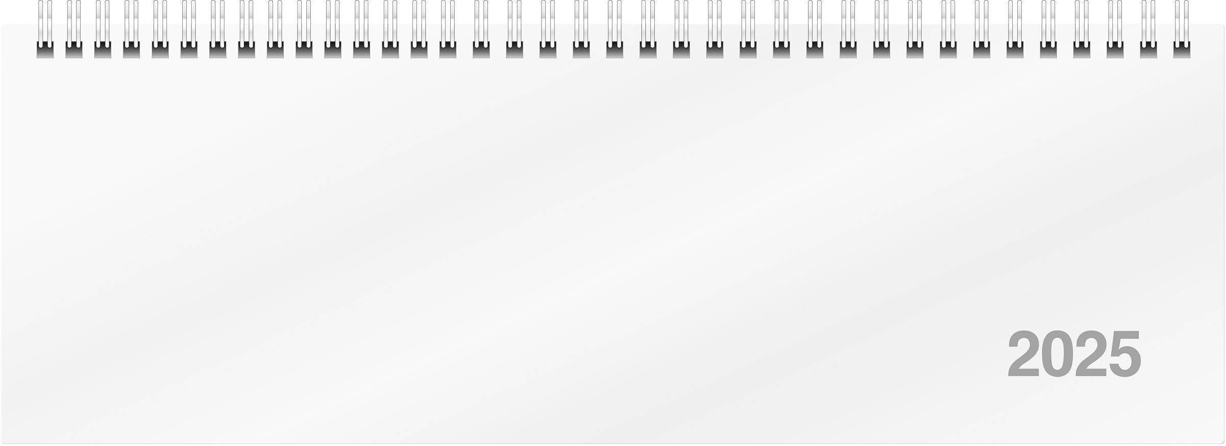 rido/idé 7031701005 Querterminbuch Modell ac-Wochenquerterminer (2025)| 2 Seiten = 1 Woche| 307 × 105 mm| 112 Seiten| Karton-Einband Trucard| weiß