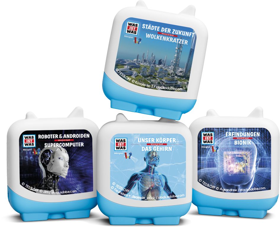 Tonies - Clever-Tonie – Was ist was 4er Set, tedesco, Set, Multicolore