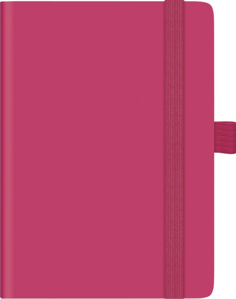 Brunnen 1073266265 Taschenkalender Kompagnon Modell 732 66 (2025)| 2 Seiten = 1 Woche| A6| 192 Seiten| PU-Einband| flexibel| pink