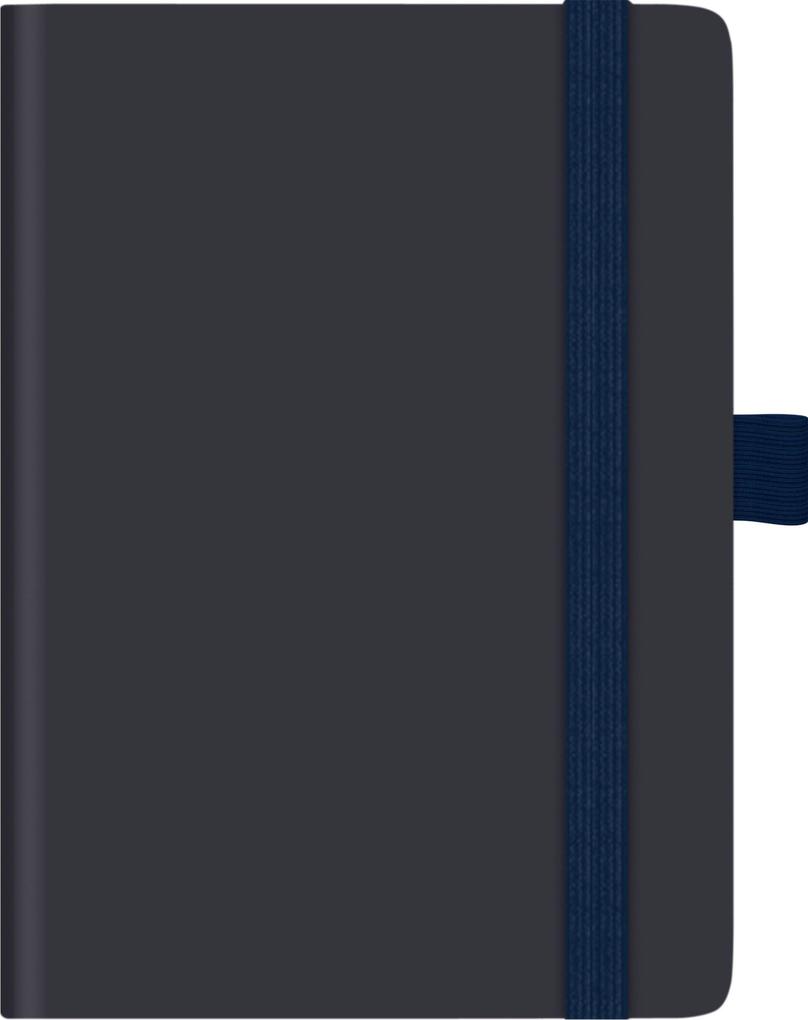 Brunnen 1073266325 Taschenkalender Kompagnon Modell 732 66 (2025)| 2 Seiten = 1 Woche| A6| 192 Seiten| PU-Einband| flexibel| dunkelblau