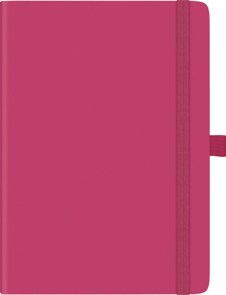 Brunnen 1079166265 Buchkalender Kompagnon Modell 791 66 (2025)| 2 Seiten = 1 Woche| A5| 144 Seiten| PU-Einband| flexibel| pink