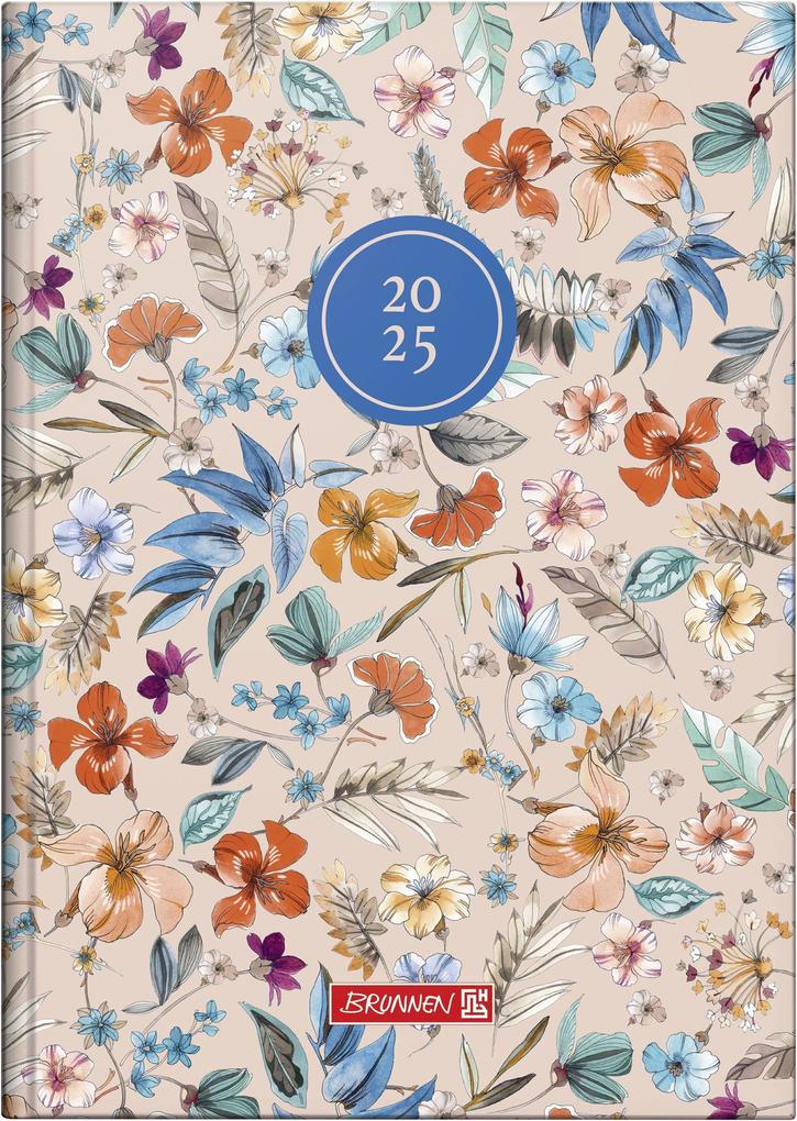 Brunnen 1079515025 Buchkalender Modell 795 (2025) Botanical| 1 Seite = 1 Tag| A5| 352 Seiten| Grafik-Einband| bunt