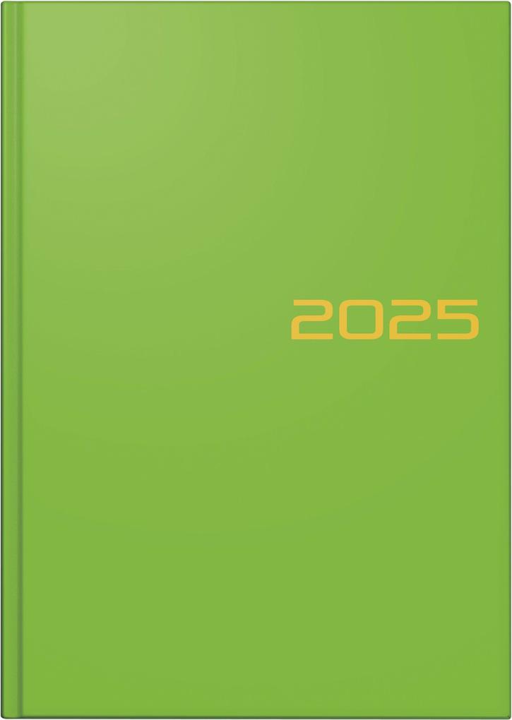 Brunnen 1079561535 Buchkalender Modell 795 (2025)| 1 Seite = 1 Tag| A5| 352 Seiten| Balacron-Einband| hellgrün