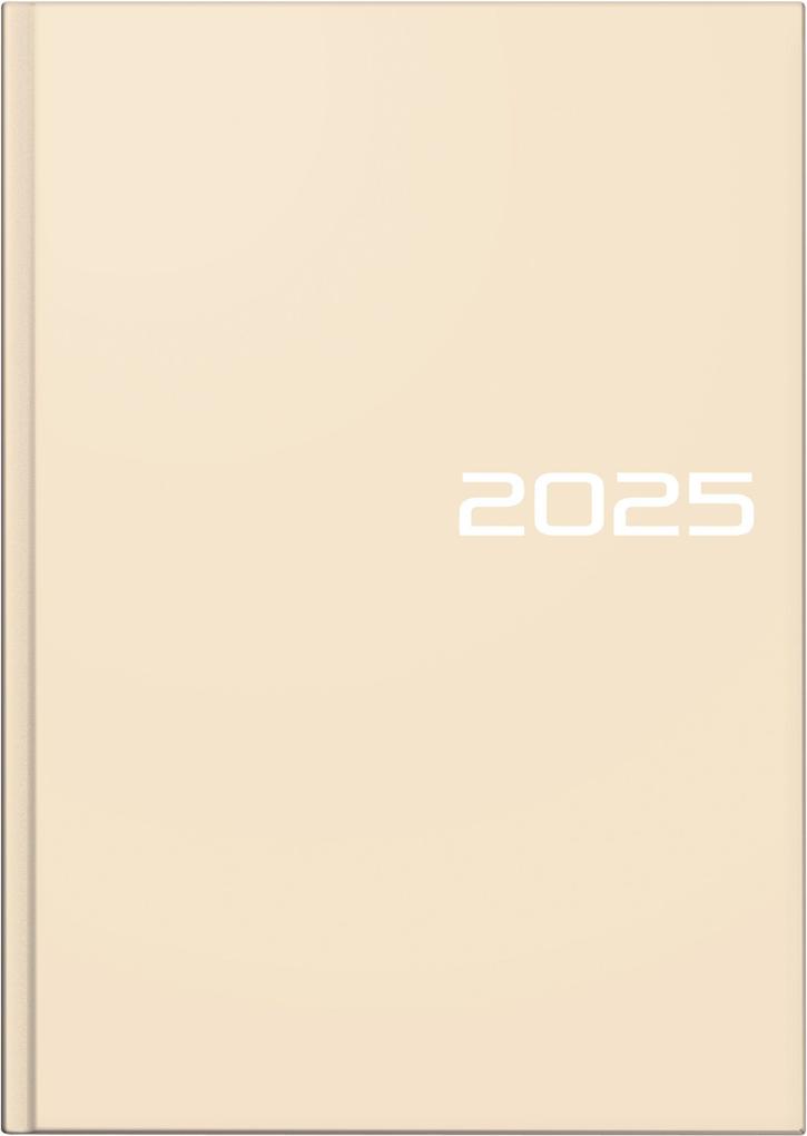 Brunnen 1079561025 Buchkalender Modell 795 (2025)| 1 Seite = 1 Tag| A5| 352 Seiten| Grafik-Einband| sand