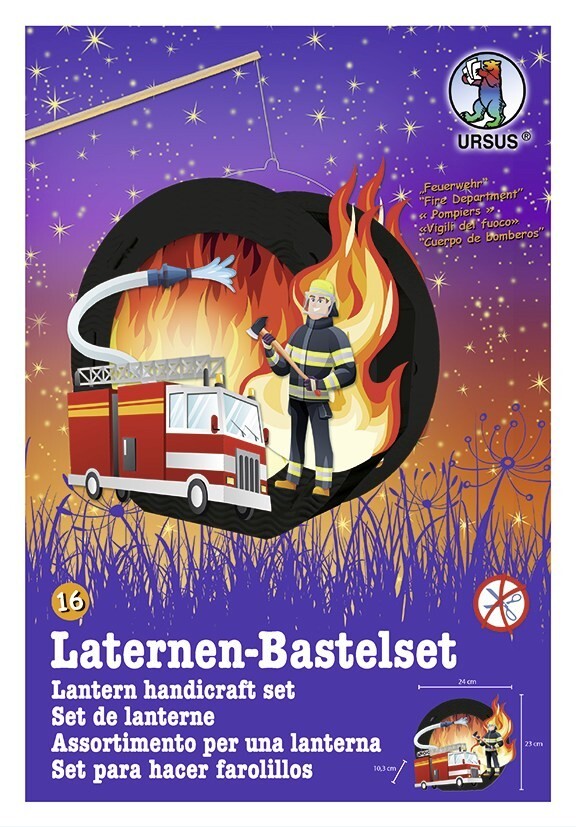 URSUS Laternenzeit Laternen-Bastelset Easy Line Feuerwehr
