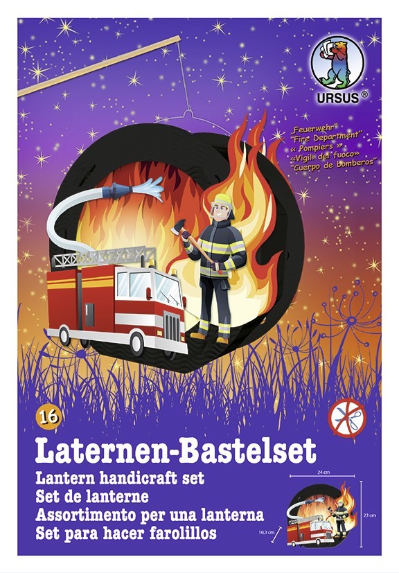 URSUS Laternenzeit Laternen-Bastelset Easy Line 'Feuerwehr'