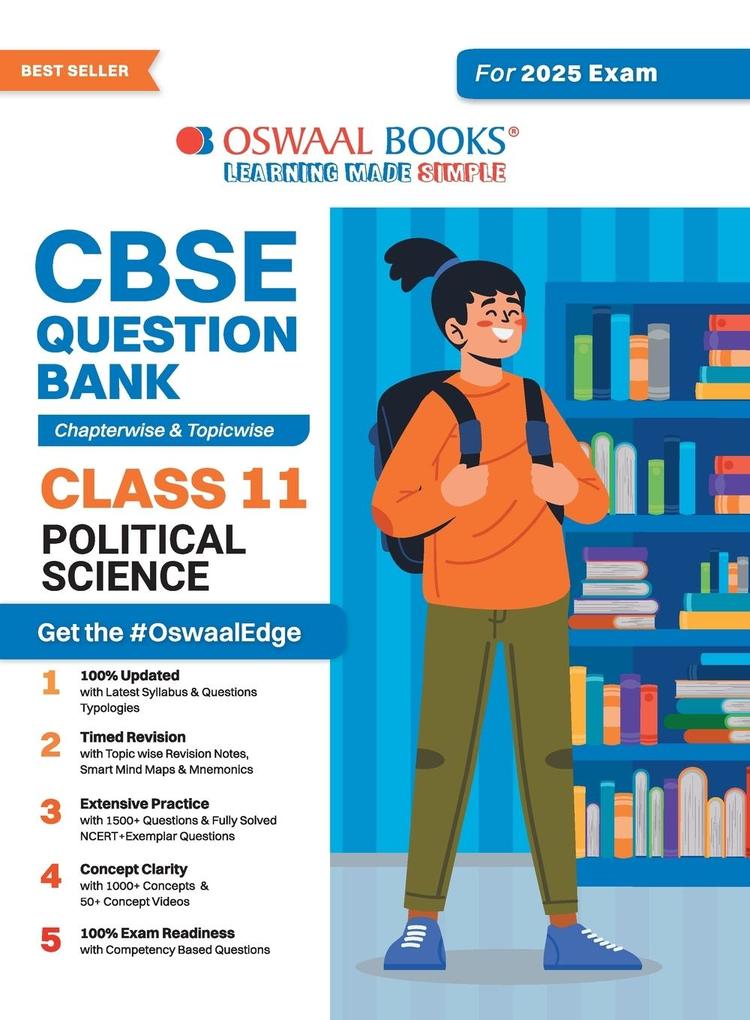 Oswaal CBSE Question Bank Class 11 Political Science Chapterwise and Topicwise Solved Papers For 2025 Exams