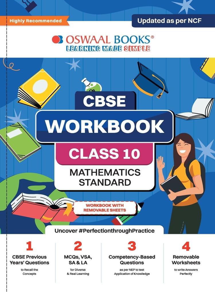 Oswaal CBSE Workbook | Mathematics | Class 10 | Updated as per NCF | For better results | For 2024 Exam