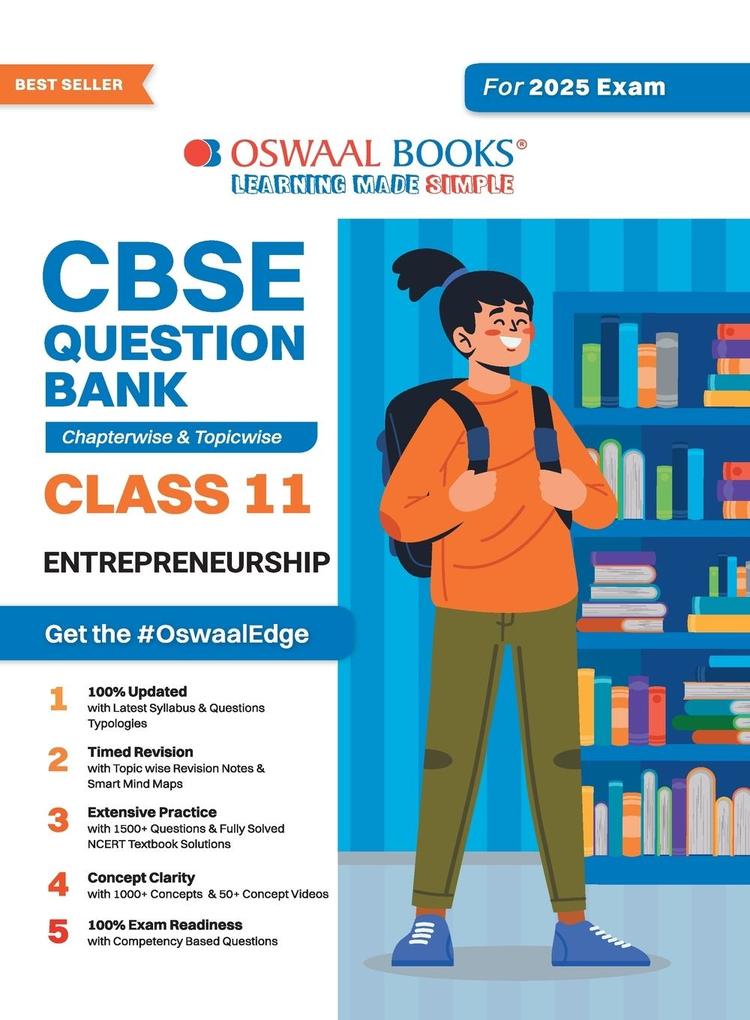 Oswaal CBSE Question Bank Class 11 Entrepreneurship Chapterwise and Topicwise Solved Papers For 2025 Exams