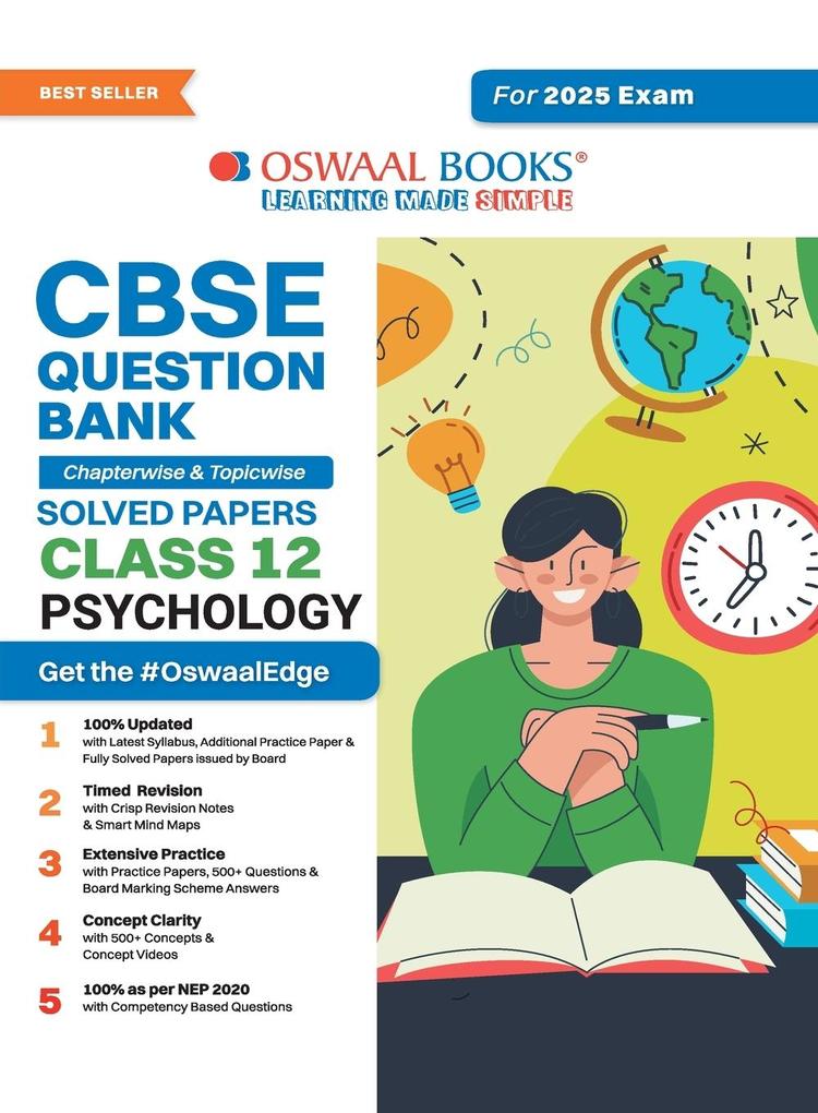 Oswaal CBSE Question Bank Class 12 Psychology Chapterwise and Topicwise Solved Papers For Board Exams 2025