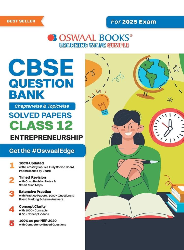 Oswaal CBSE Question Bank Class 12 Entrepreneurship Chapterwise and Topicwise Solved Papers For Board Exams 2025
