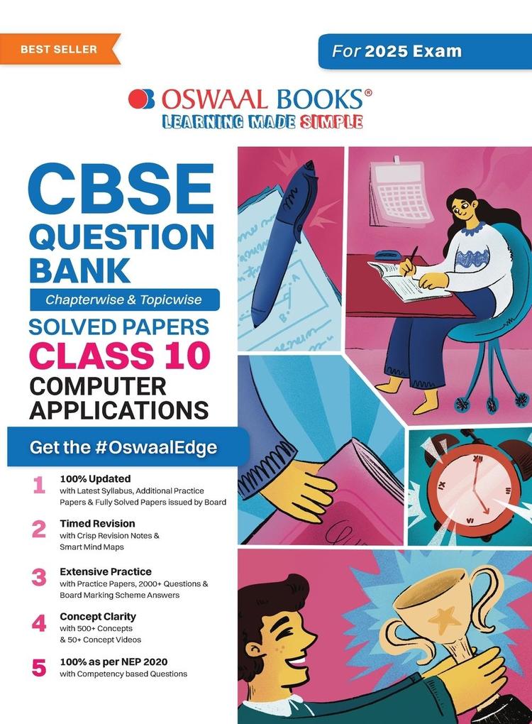 Oswaal CBSE Question Bank Class 10 Computer Applications Chapterwise and Topicwise Solved Papers For Board Exams 2025