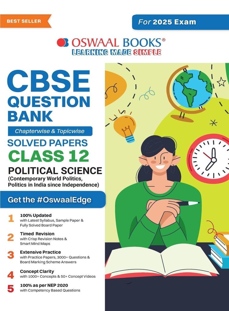 Oswaal CBSE Question Bank Class 12 Political Science Chapterwise and Topicwise Solved Papers For Board Exams 2025