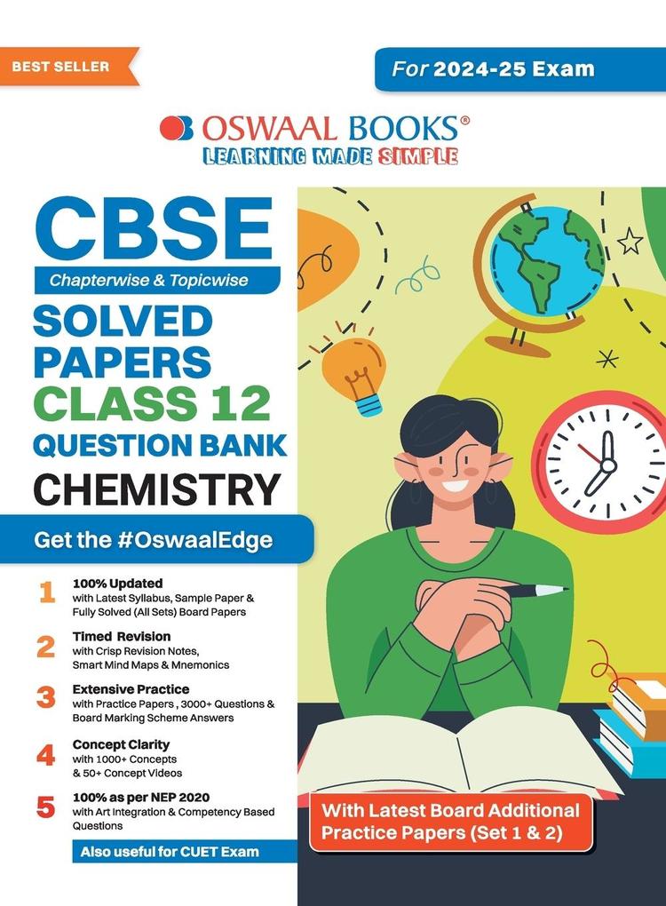 Oswaal CBSE Question Bank Class 12 Chemistry Chapterwise and Topicwise Solved Papers For Board Exams 2025
