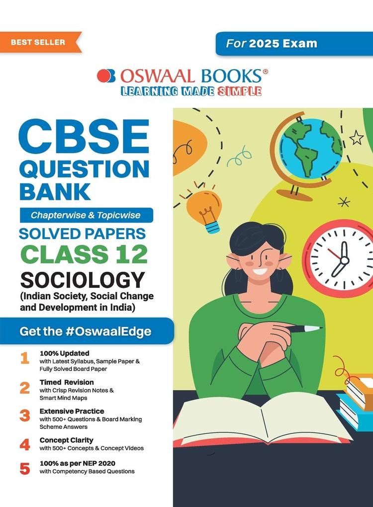 Oswaal CBSE Question Bank Class 12 Sociology Chapterwise and Topicwise Solved Papers For Board Exams 2025